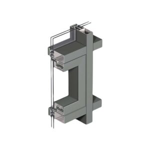 Aluminium Curtain Wall Profile Low-e Glass